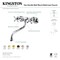 Kingston Brass KS215SB Kingston Two Handle Wall Mount Bathroom Faucet, Brushed Brass KS215SB - alternate 3